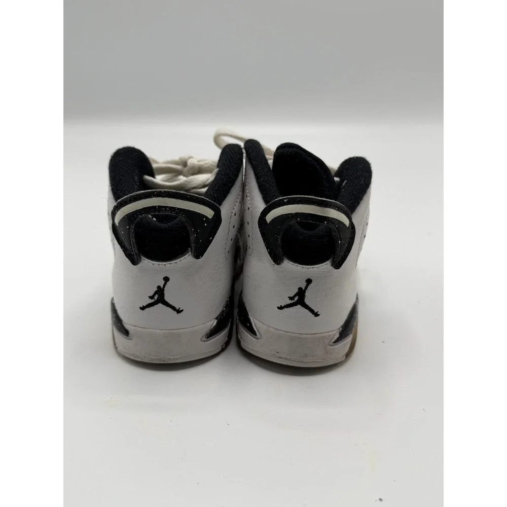 Jordan 6 Retro Oreo 384667-101 Toddler White/Black Size 6.5C